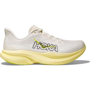 Женские беговые кроссовки HOKA Mach 6 HOKA ONE ONE, White/Neon Hoka Citrus