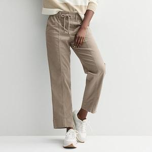 Женские брюки с комфортной талией Sonoma Goods For Life, Leisure Khaki