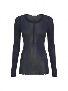 Seamless Basic Лонгслив 'Granddad' в черном цвете