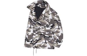 Пальто-парка мужское серое Balenciaga, серый