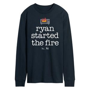 Мужская футболка с длинным рукавом The Office Ryan Fire Licensed Character