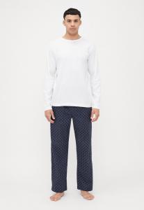 Пижамный комплект Calvin Klein Underwear Pyjama set, Classic White/Dark Blue/Multi-Coloured