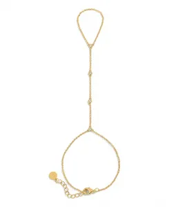 Браслет-Цепочка Crystal Paradise Girls Crew, gold