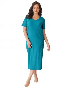 Рубашка для сна Plus Size Only Necessities в рубчик Only Neccessities, синий