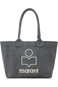 Isabel Marant Серая сумка-тоут на молнии из йенки