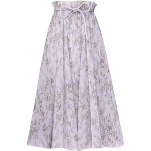 SS24 Повседневная длинная юбка женская синяя Zimmermann