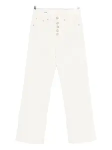 Вельветовые брюки Jacklyn с застежкой на пуговицы DONDUP, белый