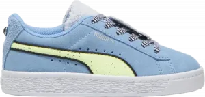 Кроссовки Trolls x Suede Little Kid 'Tiny Diamond', синий