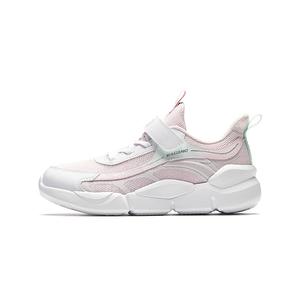 Легкие амортизирующие дышащие противоударные низкие детские беговые кроссовки Rebound Antakids, розовый/белый/зеленый