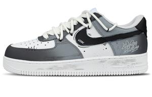 Удобные термоизолирующие водонепроницаемые низкие кроссовки для скейтбординга Air Force 1, унисекс Nike, slate серый