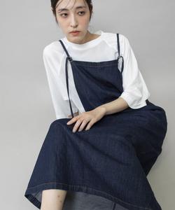 Джемпер-юбка из джинсовой ткани плотностью 8 унций (227 г/м²)