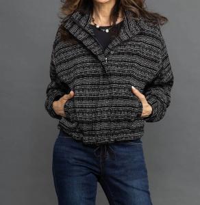 Куртка Yarn Dye в ярко-черном цвете TRIBAL