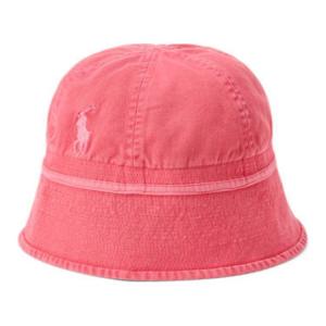 Polo Ralph Lauren Хлопковая шляпа-ведро мужская светло-красная, Light Red