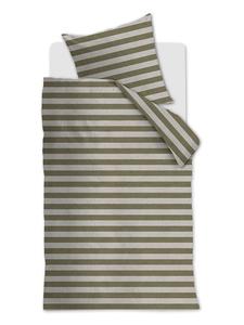 Beddinghouse Комплект постельного белья «Bold Stripe» в цвете хаки/кремовый