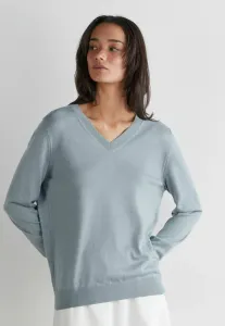 Ультратонкий джемпер с v-образным вырезом Falconeri, Blue-Grey