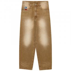 Джинсы унисекс MIND ERROR, коричневый