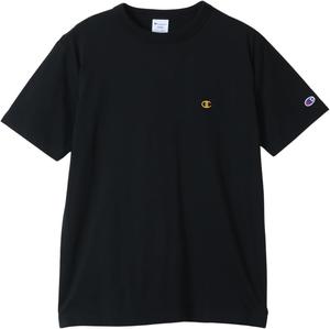 Мужская футболка Champion, короткий рукав, круглый вырез, 100% хлопок, вышивка логотипа в одну точку, черный/желтый