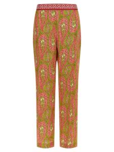 Брюки с узором "пейсли" и листвой ETRO, мультиколор