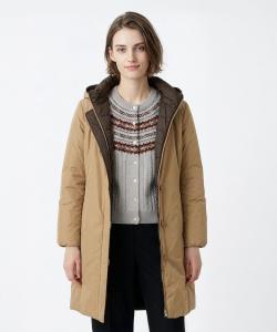 Длинное пальто из пуха "Гермина"