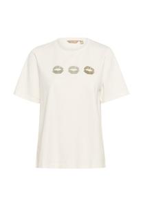 Футболка с принтом CUDARA GITH LIPS Culture, слоновая кость