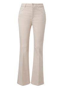 Расклешенные плиссированные брюки comma casual identity, светло-бежевый