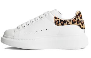 Кроссовки Alexander McQueen Oversized Sneaker 'White Leopard Suede' Women's