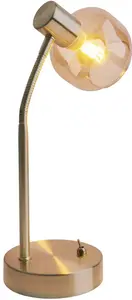 Лампа настольная Näve Libby, messingfarben