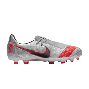 Бутсы Nike Phantom Venom Elite FG GS 'Metallic Bomber Grey Crimson', серебряный