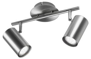 Светодиодный потолочный светильник MeineWunschleuchte Innen 2-flammig, серебро - металл - 33 x 19 x 11 см