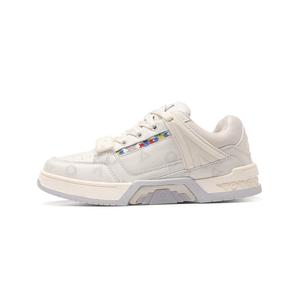 TheOriginAttribute Легкие амортизирующие кроссовки для скейтбординга TOASNKEMB с низким верхом, унисекс, бежево-серебристые