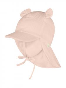 Sterntaler Кепка с козырьком, защитой шеи и ушками, нежно-розового цвета