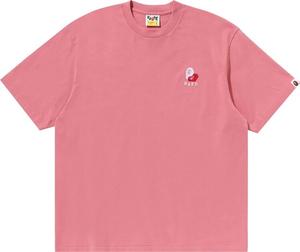Футболка BAPE Ape Head 2 Point Relaxed Fit 'Pink', розовый