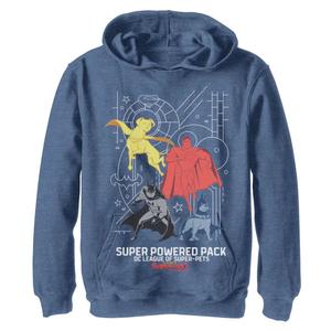 Толстовка Super Dou And Bat Duo для мальчиков 8–20 лет DC Super Pets Power Pack Super Dou And Bat Duo DC Comics