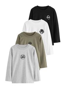 Рубашка Next, Mottled Grey/Khaki/Black/White