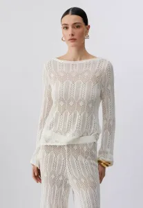 Ажурный джемпер Liu Jo, White