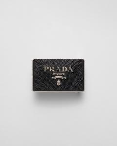 Метальная пряжка для ремня Prada, черный