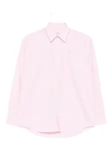 Полосатая хлопковая рубашка Sporty & Rich, розовый