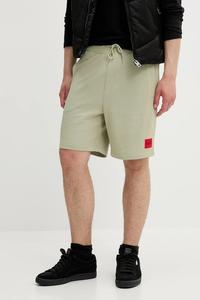 Хлопковые шорты diz222 HUGO, зеленый