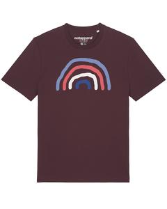 Рубашка Watapparel Regenbogen, красный/темно-красный