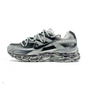 Nike Инициатор амортизация, износостойкие низкие повседневные городские кроссовки для комьютинга unisex black gray