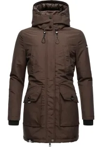 Зимняя куртка Navahoo "Метель", с капюшоном, на теплой подкладке, водонепроницаемое зимнее пальто, коричневый