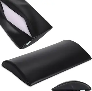 Подушка для шеи Habys Lumbar Half Roll, позиционирующий валик, подушка для шеи, валик для массажа и терапии, валик для колена, 40 x 25 x 5 см | Мягкий черный HABYS