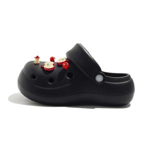 BEIER Клоги женские черные, сахарная тыква B, цвет Black, Sugar Gourd B