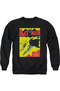 Толстовка Batman First для взрослых с круглым вырезом Gildan, черный