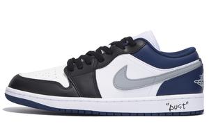 Баскетбольные кроссовки Air 1 с низкой амортизацией для детей и подростков Jordan, серый/синий