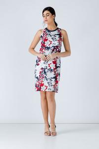 Платье без рукавов с цветочным узором из моды Conquista, мультиколор