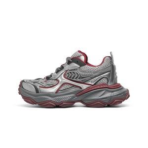 TRUMPPIPE Высокие облегченные дышащие низкие массивные кроссовки мужские бордовые, цвет Burgundy