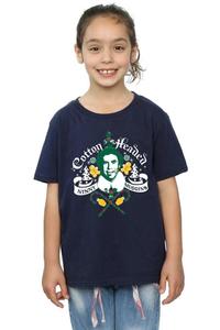 Хлопковая футболка Ninny Muggins с хлопковой головой Elf, темно-синий