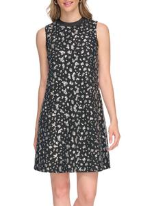 Мини-платье из сетчатой ткани с пайетками Kensie, цвет Black Silver