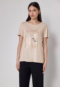 Футболка с принтом Street One Studio, бежевый